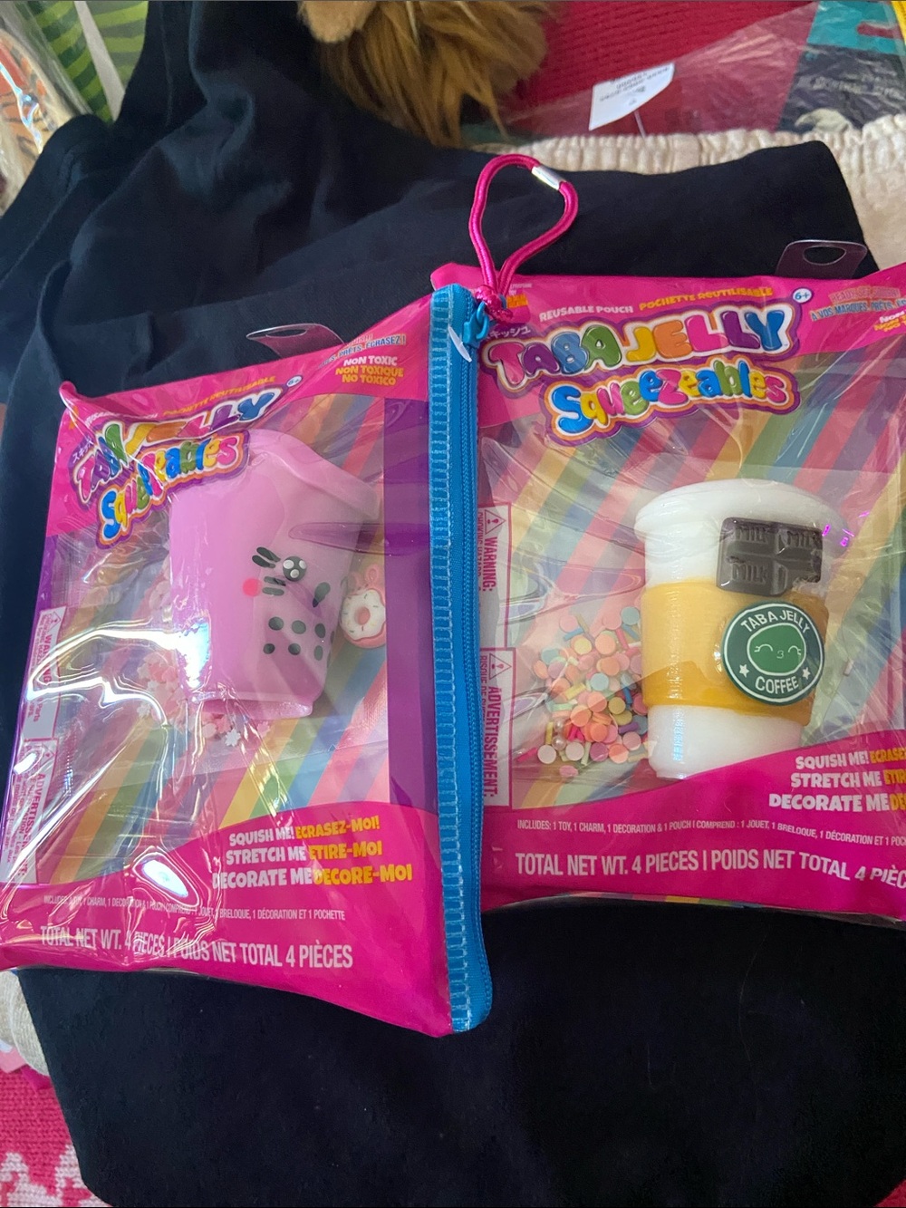 Squeezables Kids Toy Set - Pink & White